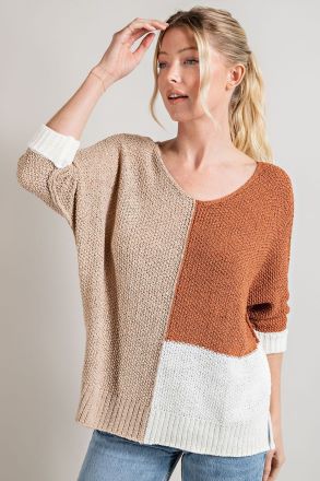 Out to Lunch Colorblock Sweater