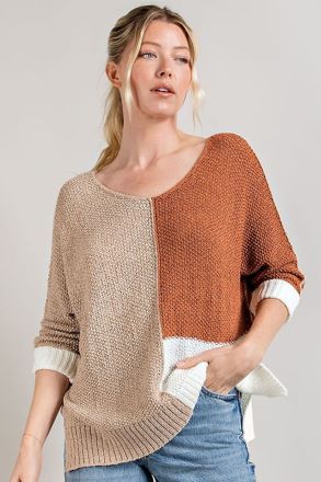 Out to Lunch Colorblock Sweater