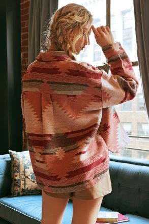 Whispering Winds Aztec Shacket