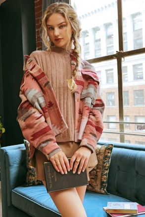 Whispering Winds Aztec Shacket
