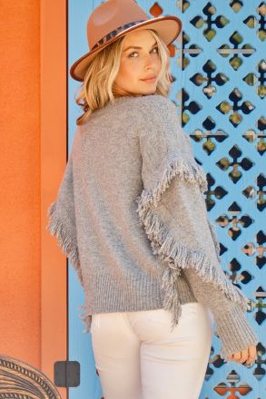 Let it Be Fringe Sweater