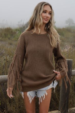 Fringe For the Win Sweater