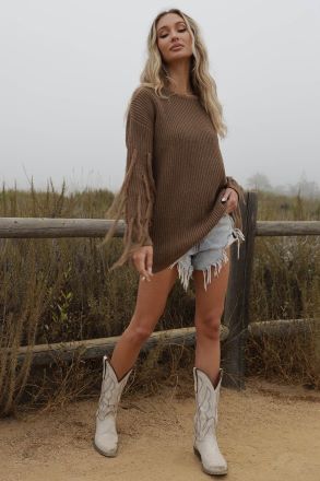 Fringe For the Win Sweater