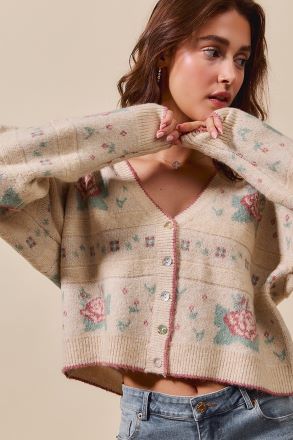 Stay Sweet Floral Cardi