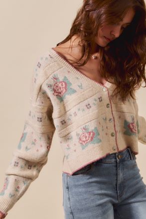 Stay Sweet Floral Cardi