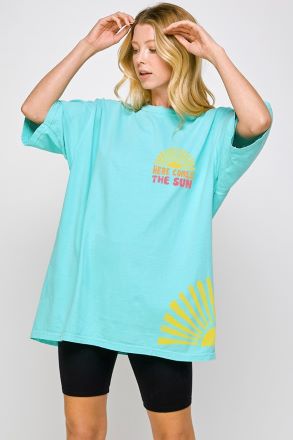Here Comes the Sun Oversized Tee