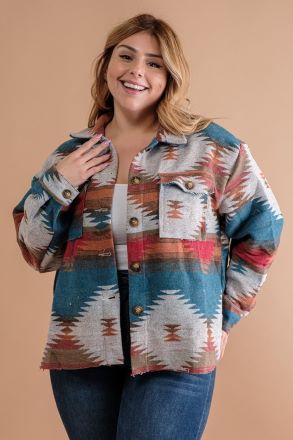Adventure With Me Aztec Shacket