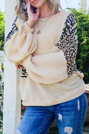 Plainly Wild Animal Print Top