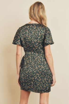 All Eyes on You Wrap Around Dress