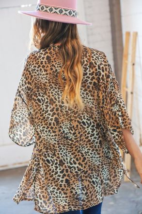 Spot On Leopard Kimono Cardi
