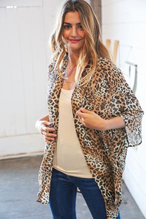 Spot On Leopard Kimono Cardi