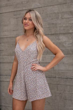 Stealing Hearts Floral Romper
