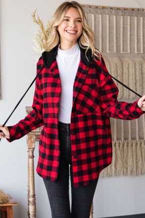 Countryside Walk Hooded Shacket