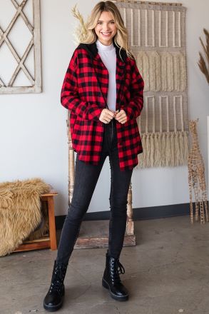 Countryside Walk Hooded Shacket