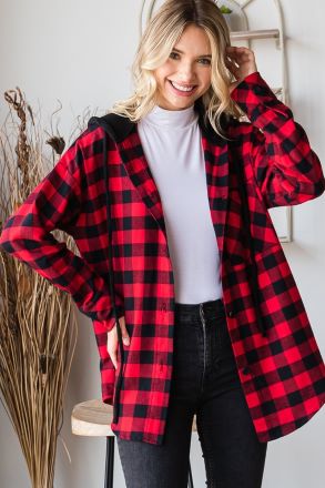 Countryside Walk Hooded Shacket