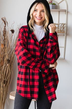 Countryside Walk Hooded Shacket