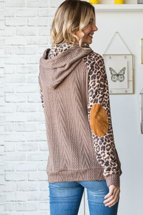 Sassy Animal Print Hooded Sweater