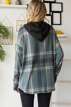 Lost in Autumn Hooded Shacket