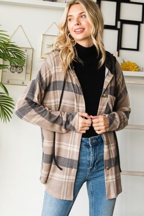Lost in Autumn Hooded Shacket