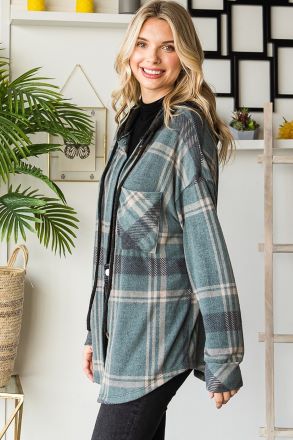 Lost in Autumn Hooded Shacket
