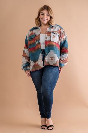Adventure With Me Aztec Shacket