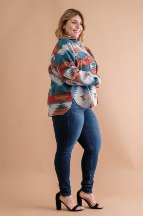 Adventure With Me Aztec Shacket
