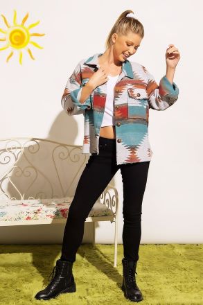 Adventure With Me Aztec Shacket